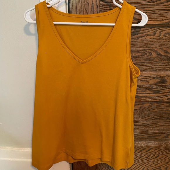 Madewell Tops - Madewell Mustard Tank Top SZ M NWT